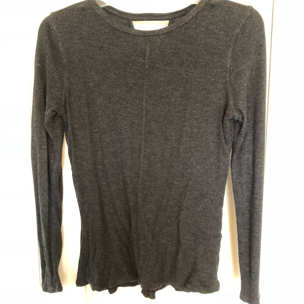[ L&G ] Simple Ribbed Long Sleeve Tee
